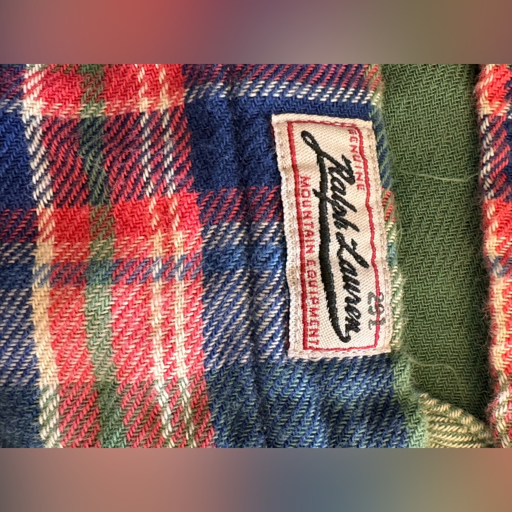 Ralph Lauren Vintage Men's Multicolor Plaid Flannel Shirt - Picture 6 of 8